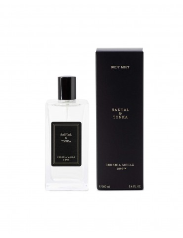 CERERIA MOLLA purškiklis ir kūno dulksna „Santal & Tonka“ 100 ml.